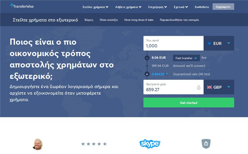 Εμβασμα στο εξωτερικό Transferwise